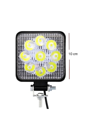 Kare Çalışma Ve Sis Lambası 9 Led Lass309