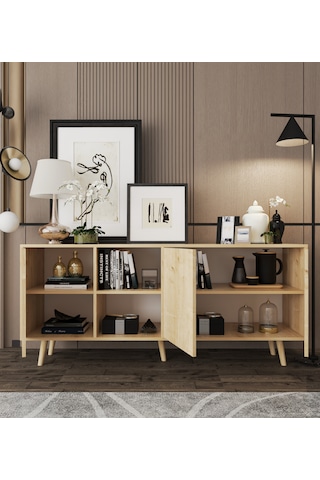 Latina Modern Konsol 3 Kapaklı 180 Cm Safir Meşe Safirmeşe