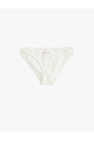 Koton Pamuklu 3'lü Brief Külot Paketi Ekru 5wlk30269mk Ekru