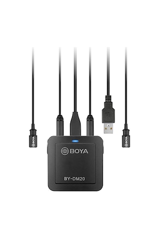 Boya By Dm20 Pc Telefon İkili Yaka Mikrofonu Kit
