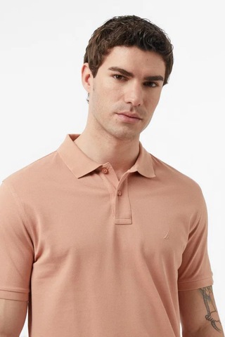 Nautica Erkek Bej Regular Fit Polo Yaka T-shirt-14491