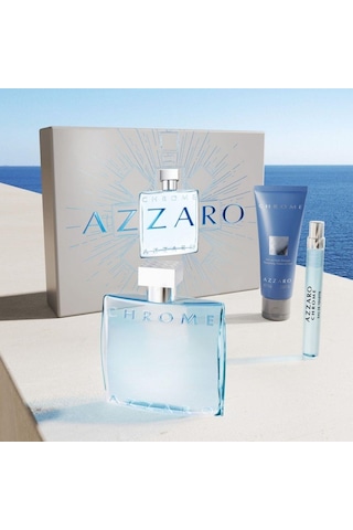 Azzaro Chrome 75 Ml Shampoo+edt 100 Ml+edt 10 Ml Erkek Parfüm Seti