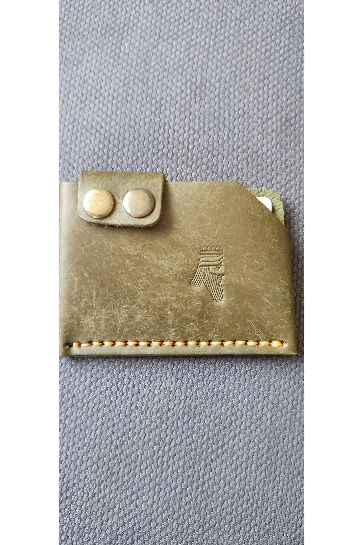 Sumerian Leather Craft Pueblo Deri Kartlık Yeşil Yeşil