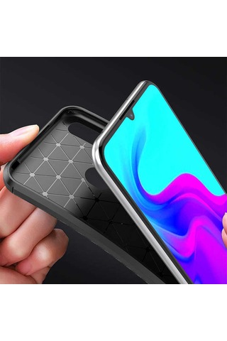 Huawei Honor 8a Kılıf Zore Negro Silikon Kapak Kahverengi