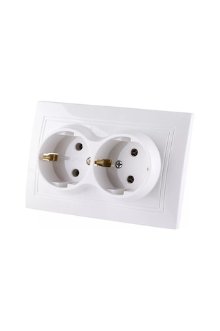 Tdm Electric Çiftli Priz 2p+3t 16a 250v Beyaz "taymyr" Tdm 229909279 Taymyr
