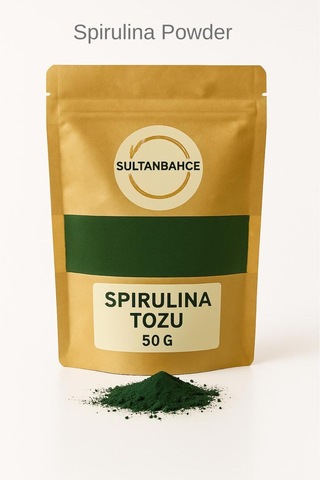 Spirulina Tozu 50 Gr Doğal Bitkisel Protein Ve Yüksek Süper Gıda - Spirulina Powder