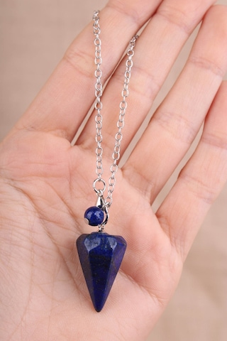 Lapis Lazuli Doğal Taş Pandül - Sarkaç 93912064 Mavi