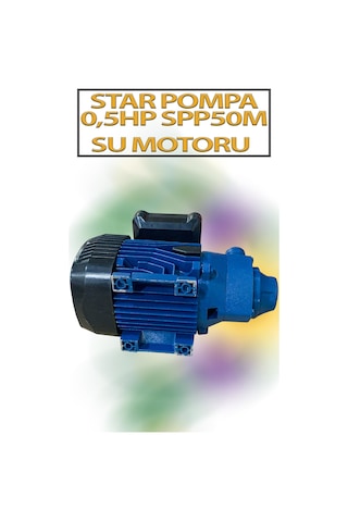 0,37 Kw 0,5 Hp 2900 D/d 2,8 A. Su Motoru 220 V/50 Hz Pompa