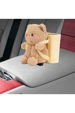 Createtech Ve Suntek Araba Mendil Kutusu 2'si 1 Arada Ev Çöpü Çok Renkli