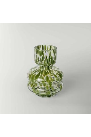 Linens Roger Vazo 12x7,5x16 Cm Yeşil Yeşil