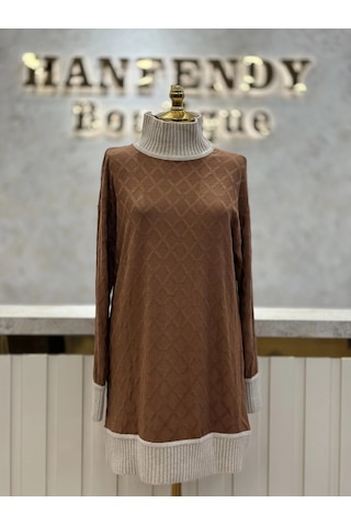 Qupra Qaz74029 Kahve Tunik Çok Renkli