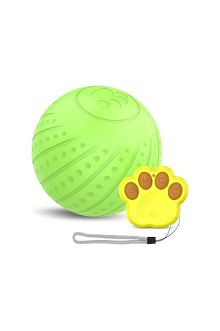 Ikkb Yeni Evcil Köpek Isırmaya Dayanıklı Uzaktan Kumandalı Akıllı Top Yeşil
