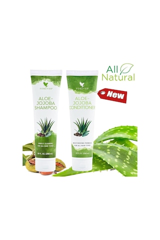 Forever Living Aloe Jojoba Şampuan 296 ML + Saç Kremi 296 ML