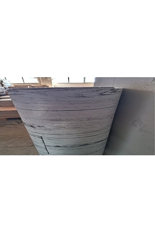 Parke Desen Zemin Muşambası Keçeli Gri Renk Kaliteli Mineflo Pvc Zemin Kaplama Gri