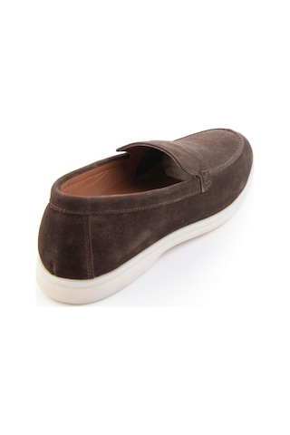Kahve Hakiki Deri Erkek Loafer Ayakkabı E01079010102 Kahve
