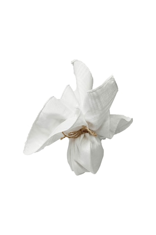 12li Paket Klasik Cep Hediyelik Bayram Mendili %100 Pamuklu 30x30 Cm Beyaz