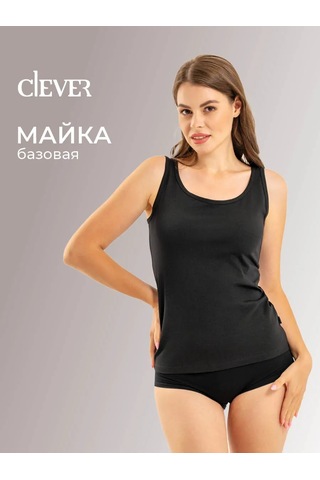 Clever Wear Geniş Askılı Pamuklu Atlet 151130539 Siyah