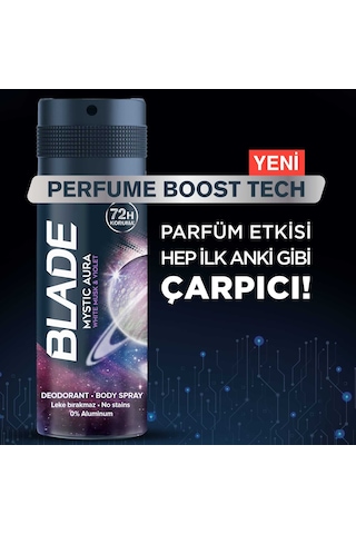 Blade Mystic Aura Erkek Sprey Deodorant 6 x 150 ML