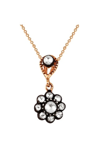 0.22 Karat Elmas Kolye Gül Model (Altin) Dorsay Pırlanta