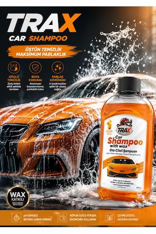 Trax Oto Cilalı Şampuan Derin Temizlik Portakal Kokulu 500 Ml