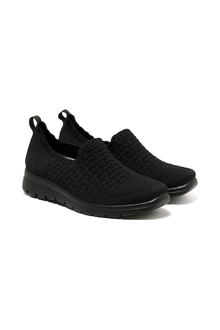 Sneaker Günlük Kadın 27 J42 K8 Fly Flot Cloth Shoe Black Siyah
