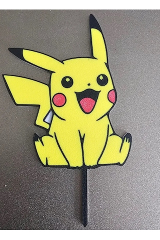 Pikachu Pasta Süsü Çocuk Doğum Günü Parti Süslemeleri Sevimli Kar