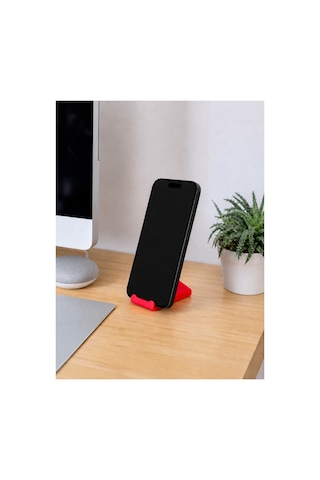 Tarzını Seç 3 Ü 1 Arada Mini Telefon Tutucu Anahtarlık Charm 2'li Set Kırmızı 3,5 7 1 Cm