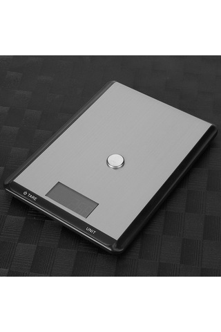 Suofeng Pratik Ev Fırıncı Mutfak Terazi, 10kg/1g Hassas Ölçüm, Paslanmaz Çelik Yüzey, Dört Birim Dönüştürücü, Kaymazsız Tabanlı Siyah Elektronik Terazi Siyah