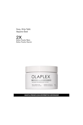 Olaplex Weightless Nourishing Mask - İnce, Orta Telli Saçlar İçin Ağırlık Hissi Bırakmayan Besleyici Maske