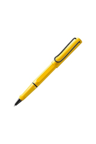 Lamy Safari Roller Kalem Metal Siyah Klips Sari Sarı