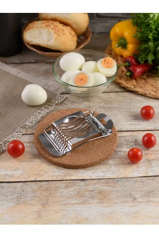 Dolana El Yapımı Metal Yumurta Dilimleyici, Dilimleyici 223311562 Krom