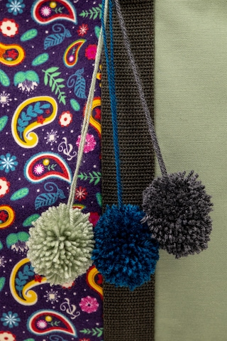 Fabric Craft Bag Omuz Çantası Kadın Duck Kumaş Desenli Büyük Boy Günlük Çanta Fıstık Yeşili