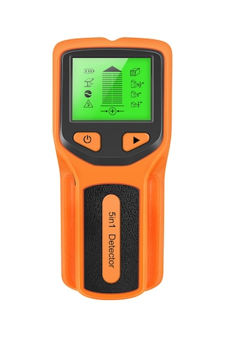 Kangvka 5-fonksiyonlu Duvar Tarayıcı: Ahşap, Metal Ve Ac Akım Tespiti, Yüksek Kaliteli Lcd Ekranlı, Turuncu Turuncu