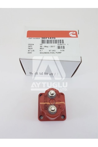 Cummins Dizel Motor Bobin Solenoid 24 Volt Çift Uçlu