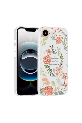 Apple iPhone Uyumlu 16e Kılıf Kamera Korumalı Desenli Zore Klip Kapak - Beautiful -