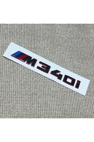 Bmw M340i Piano Black Kırmızı Bagaj Yazısı Logosu Arması 3m 3d Abs