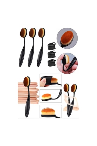Oval Makyaj Fondöten Fırçası