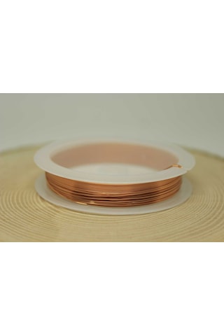 Bakır Takı Tasarım Teli - 5 Metre 0.5mm Mavi