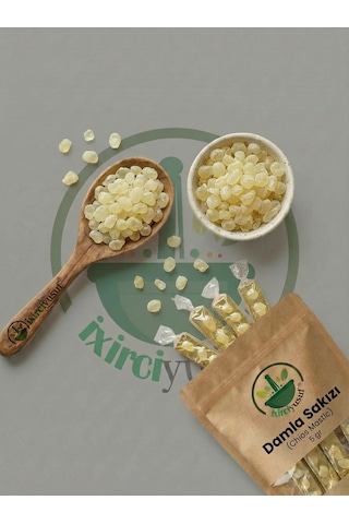 İxirciyusuf Damla Sakızı Sakız Reçinesi Mastic Gum Mastiha Pistacia Lentiscus Doğal 5 G