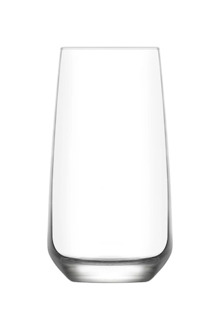Lav Lal Cam Meşrubat Bardağı 6'lı 480 ml (Büyük Su/Kokteyl Bardağı )
