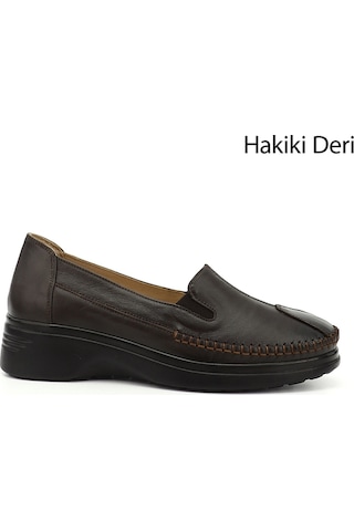 Gönderi(R) Gönderi R Kadın Kahverengi Dolgu Taban Hakiki Deri Comfort Ayakkabı Ddza55945540 Kahverengi