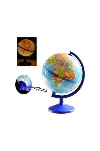 Kablosuz Led Işıklı Yer Küresi, 30 Cm Çapında