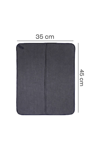 Mikrofiber Bulaşık Kurulama Matı Süper Emici Tezgah Üstü Bulaşıklık Kurutma Örtüsü 45x36 Cm Çok Renkli