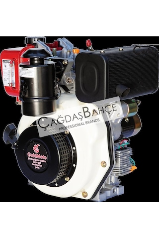 Goldmoto Gm178Fe-G7 Dizel Motor 7 Hp Marşlı Krank Mili Konik Kama