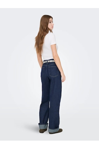 Only Onlella Mw Wide Foldup Kadın Denim Pantolon 15368956 Mavi