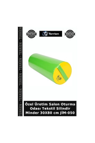 Özel Üretim Salon Oturma Odası Tekstil Silindir Minder 30x80 Cm Jim-050 Çok Renkli