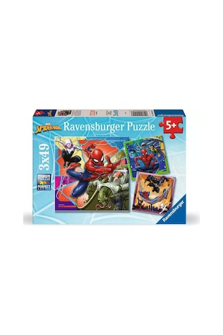 Ravensburger Çocuk Puzzle 3x49 Parça Marvel Spider Man Rpk120041153