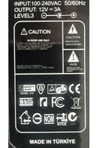 Çakmak Adaptörü Araç Çakmaklık Çevirici Ev Tipi Çevirici Adaptör 3amper/12volt