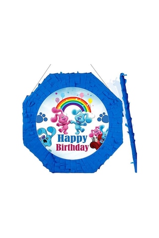 Pinyata Blues Clues Pinyata 42 Cm + Sopası Doğum Günü Eğlencesi Parti Oyunu Diğer