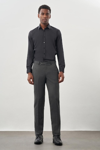 İmza Antrasit Düz Gabardin Esnek Yan Cep Slim Fit Classic Pantolon 1003245209 071 Antrasit